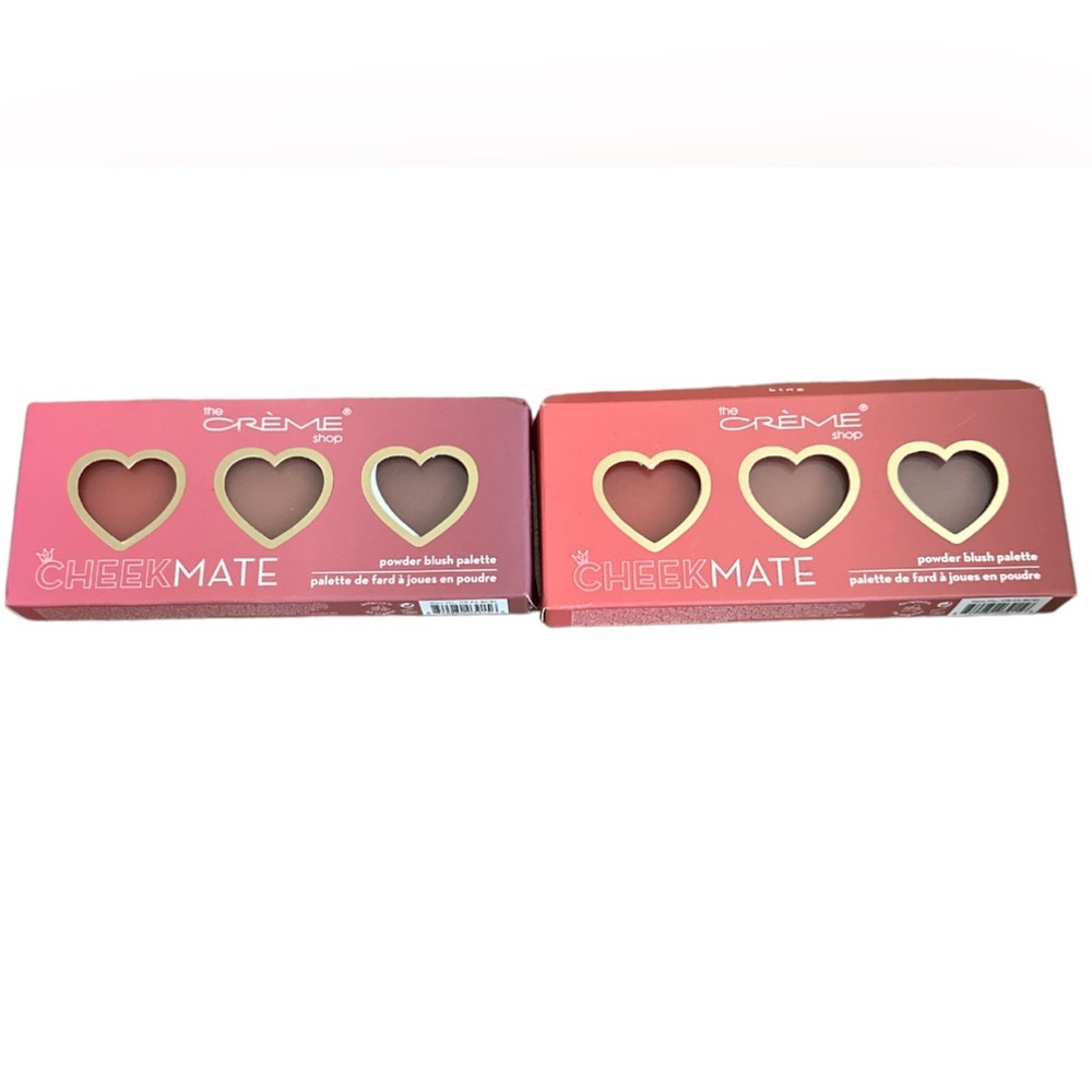 The Creme Shop, CheekMate Powder Blush Palette Lot of 2 NEW